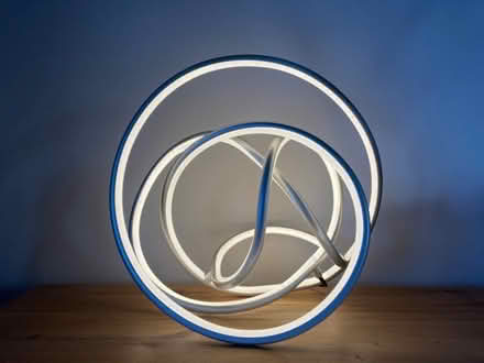 Photo of free Spiral warm white LED table lamp 35x35x20cm with dimmer (Malvern Link WR14) #1