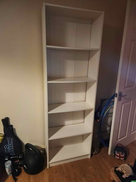 Photo of free Tall white bookcase (SO15) #1