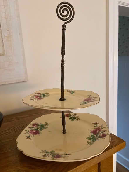 Photo of free Two-tiered vintage stand (Fair Haven) #1