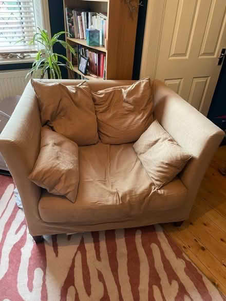 Photo of free M&S loveseat/ big chair (Leeds LS28) #1