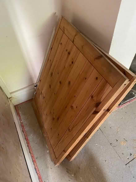 Photo of free Internal barn style pine door with glass panel (Southsea PO5) #2
