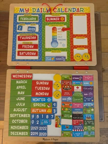 Photo of free Magnetic daily calendar for kids (Upper Street, Islington, N1) #1
