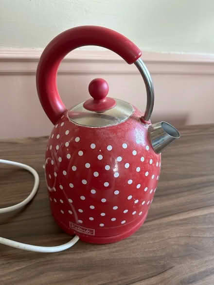 Photo of free Red polka dot electric kettle (South Norwood) #1