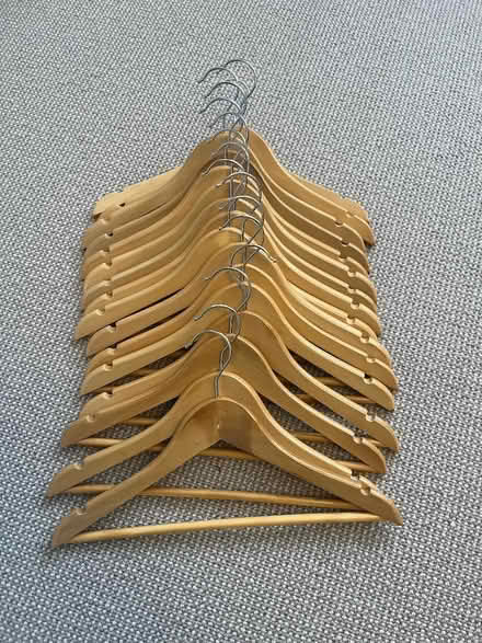 Photo of free Kid size wooden clothes hangers (Herne Hill SE24) #2