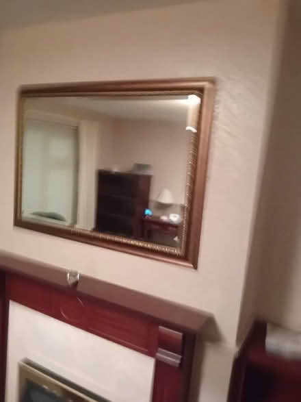 Photo of free Small table 2 chairs and mirror (Dukinfield) #3