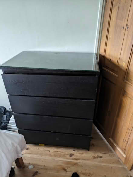 Photo of free IKEA drawers with glass top (Crockerton BA12) #2