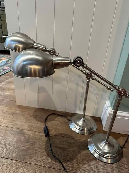 Photo of free Two adjustable metal lamps, both working (Brook Street CM14) #2