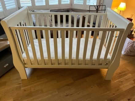 Photo of free White Company Sleigh Cot Bed (Penge BR3) #3