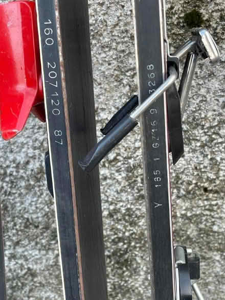 Photo of free 2 sets of skis/bindings and poles 185cm & 160 cm (Gatebeck LA8) #2