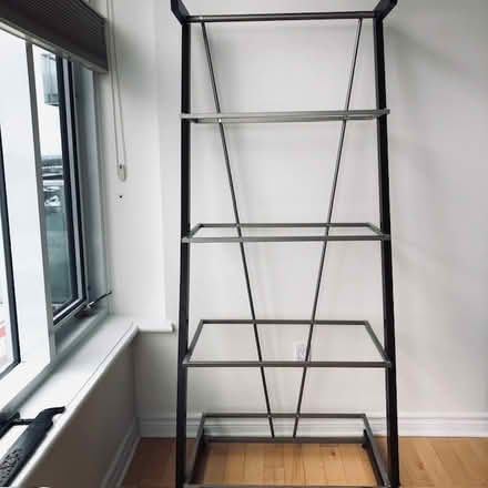 Photo of free Glass and wood desk and shelves (Westboro) #2