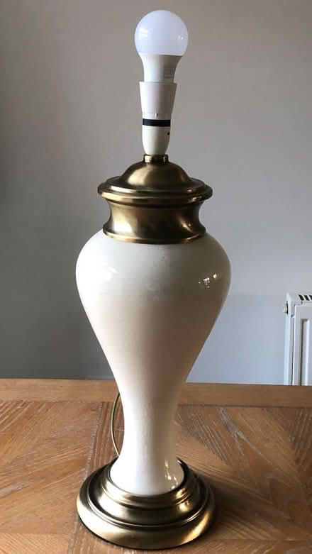 Photo of free Gold and cream lamp base (Hartwood Green PR6) #2