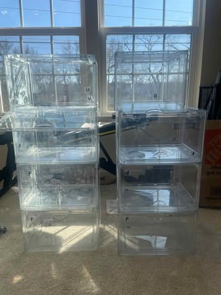 Photo of free Clear shoe boxes (Near JBAB) #1