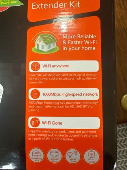Photo of free WiFi powerline extender kit (Balham) #2