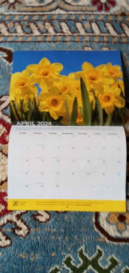 Photo of free 2024 Wall calendar. Porch pickup (Hintonburg) #1
