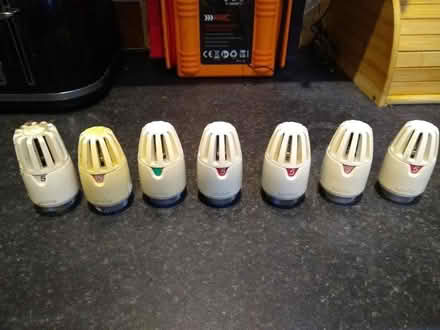 Photo of free 7x thermostatic radiator valve heads (Alcester Lanes End B14) #2