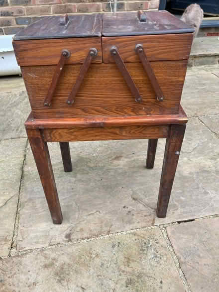 Photo of free Vintage wooden sewing box (Maidstone ME14) #1
