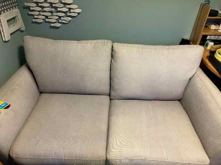 Photo of free John Lewis two seater linen sofa (Brook Street CM14) #1