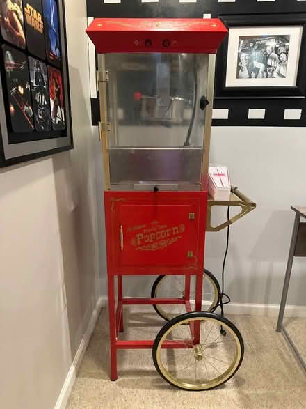 Photo of free Popcorn machine and stand (1 block from Dominion HS) #1