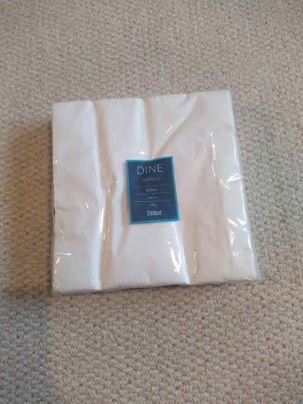 Photo of free Packet of 50 white paper napkins (Baldock SG7) #1