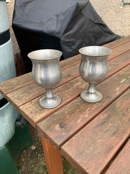 Photo of free 2 metal goblets -pewter (Stafford ST17) #2