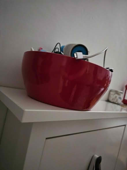 Photo of free Red bowl (ceramic) (Mayfield NE23) #1