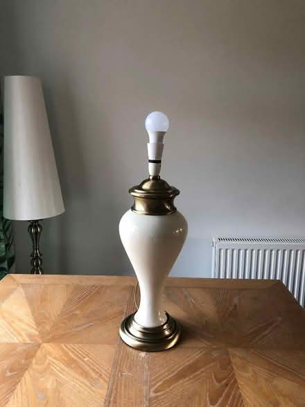Photo of free Gold and cream lamp base (Hartwood Green PR6) #1