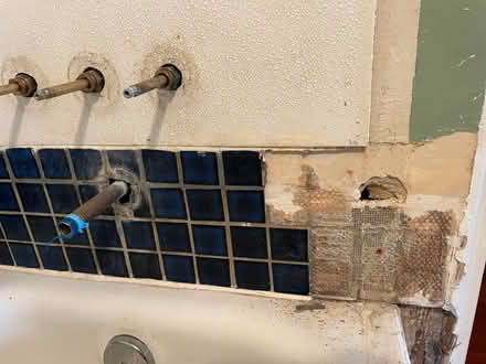Photo of free 2” square dark blue tile (West side) #3