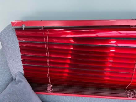 Photo of free Red Venetian blinds x 2 (Kingswood KT20) #1