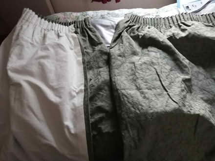 Photo of free Heavy-weight, lined curtains Olive Green (Stroud GL5) #1