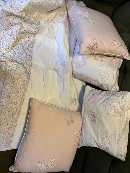 Photo of free Laura Ashley duvet cover and four cushions (Brook Street CM14) #1