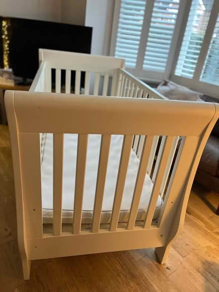 Photo of free White Company Sleigh Cot Bed (Penge BR3) #4