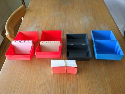 Photo of free Card file boxes. (Penicuik EH26) #1