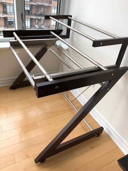 Photo of free Glass and wood desk and shelves (Westboro) #1