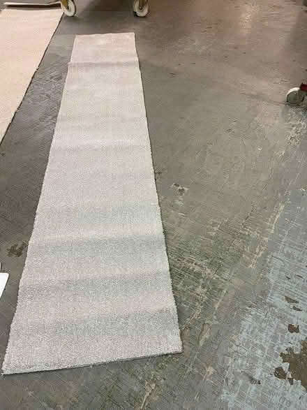 Photo of free Unused pale grey poly carpet offcut (Tooting, SW17 9) #1