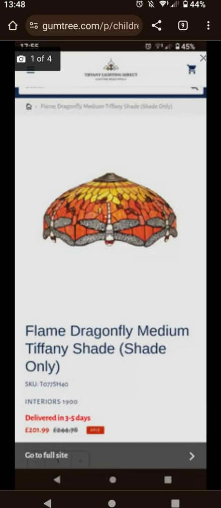 Photo of free Tiffany style lampshade (Yatton Keynell SN14) #1