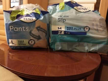Photo of free Tena pants: 19 items in two separated opened bags (Wolverton MK12) #1