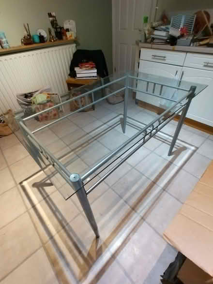 Photo of free Glass topped table (Gidea Park RM2) #1
