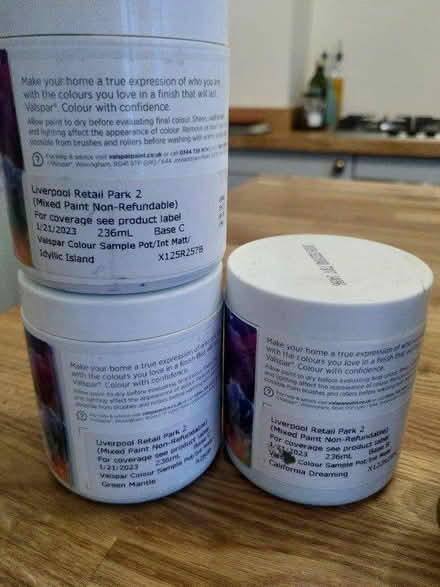 Photo of free Various paint sample pots (L17 7) #4