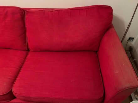 Photo of free Red 2-seater sofa bed (Kingsmead) #1