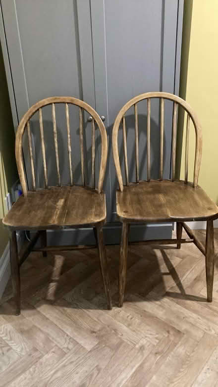 Photo of free 2 wooden chairs (Kempston MK42) #1
