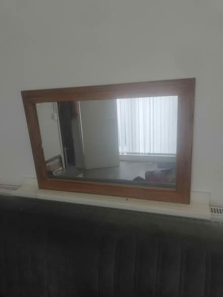 Photo of free Wooden framed mirror (Finsbury Park, North London) #1