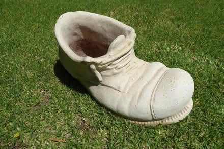 Photo of free Concrete Boot Garden Pot (Hoppers Crossing) #4