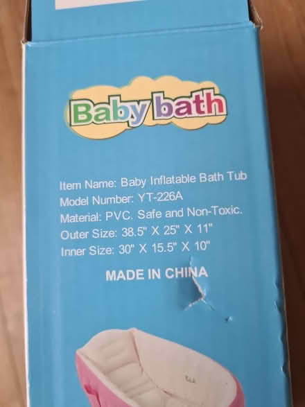 Photo of free Inflatable baby bath (East Dulwich) #3
