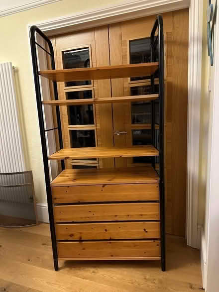 Photo of free Ikea solid pine shelving unit (Bushey Village WD23) #2