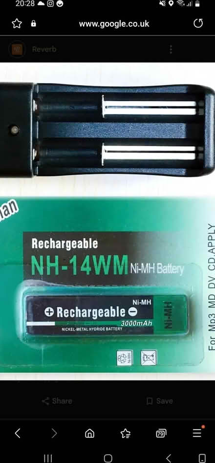 Photo of Battery and charger for Sony Walkman (Normanton DE23) #1