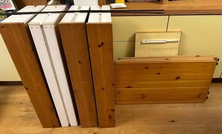 Photo of free Ikea solid pine shelving unit (Bushey Village WD23) #3