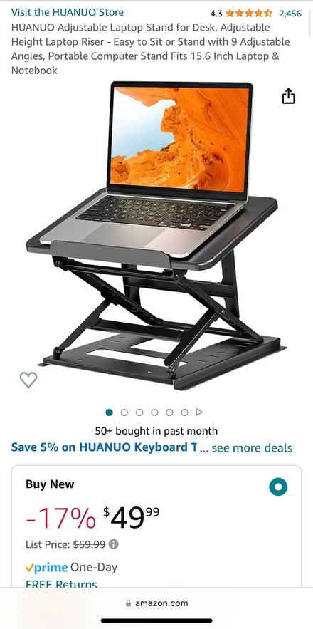 Photo of free Adjustable laptop stand heavy duty (NoMa) #1