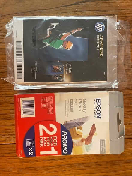 Photo of free Epson HP 150x photo paper 10x15cm (Tooting, SW17 9) #1