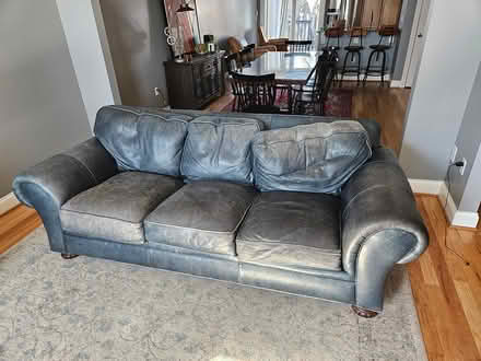 Photo of free Two blue sofas. Very comfortable (435 Quincy St NW) #1