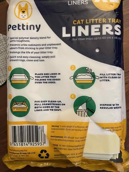 Photo of free Cat litter liners (H Street NE) #1